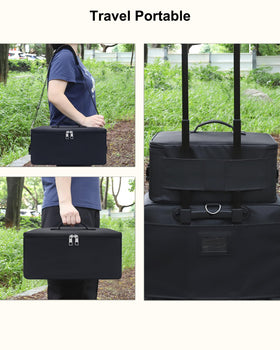 Relavel luggage strap lets you attach to a trolley case