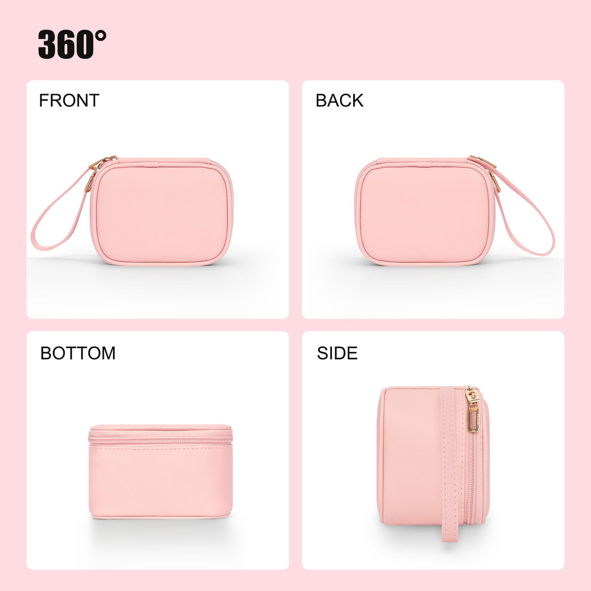 Relavel compact bag in travel setup with wrist strap ready.