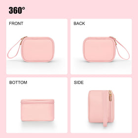 Relavel compact bag in travel setup with wrist strap ready.