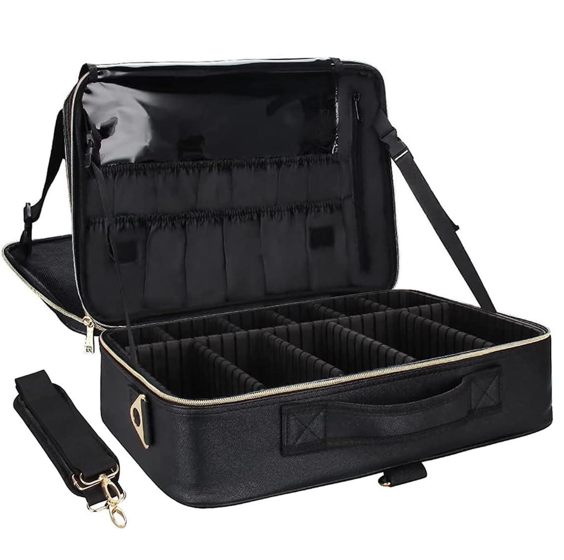 Relavel makeup case exterior crocodile texture protects cosmetics during travel