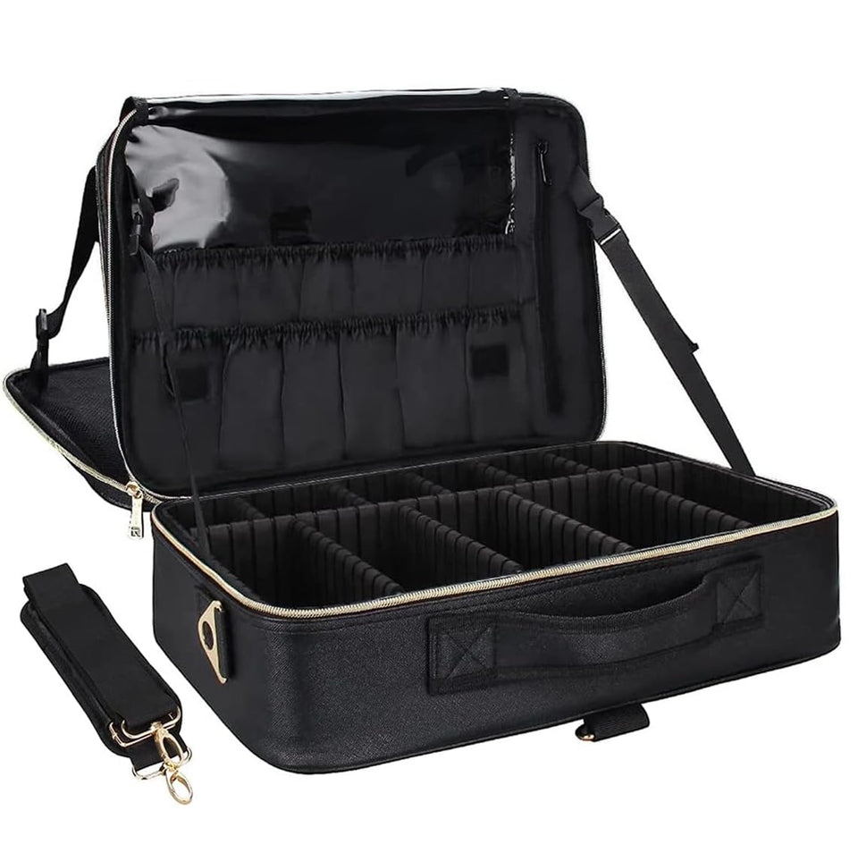 Relavel makeup case exterior crocodile texture protects cosmetics during travel