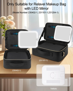 Relavel makeup mirror with three color modes for accurate lighting in any setting.