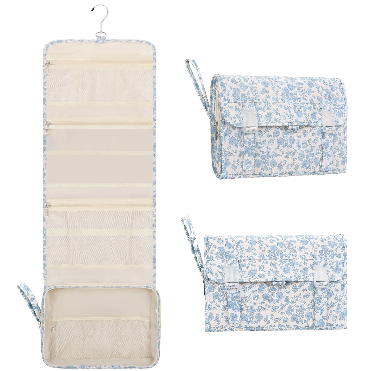 Relavel makeup organizer for full-sized containers stays upright and accessible