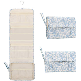 Relavel makeup organizer for full-sized containers stays upright and accessible