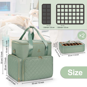 Relavel nail polish organizer shoulder strap enables easy transport