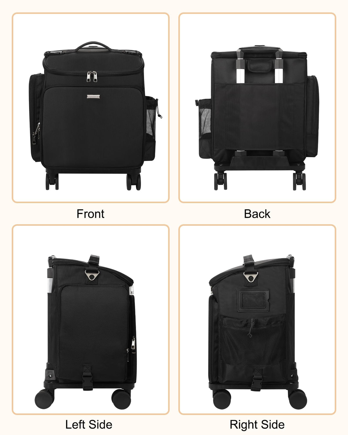 Relavel professional travel case used as multi-use styling kit