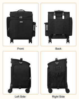 Relavel professional travel case used as multi-use styling kit