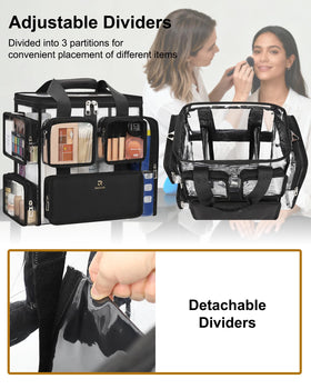 Relavel removable dividers demonstrate customizable compartments for cosmetics
