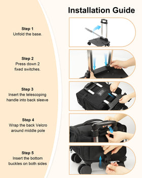 Relavel rolling makeup train case 360-spinner wheels for smooth on-site movement