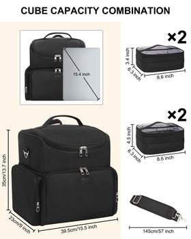 Relavel tattoo backpack side view highlights a compact design suited for travel