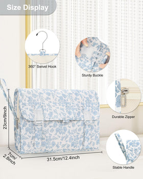 Relavel bag shown hanging with 360-degree hook for secure setup