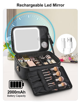 Relavel travel makeup bag waterproof PU leather ideal for daily use.