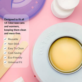 Relax & Wax non-stick surface enables easy removal of hard wax.