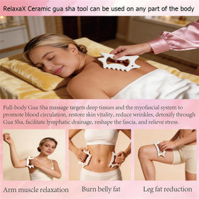 RelaxaX body gua sha for full-body fascia reshaping and smoothing.