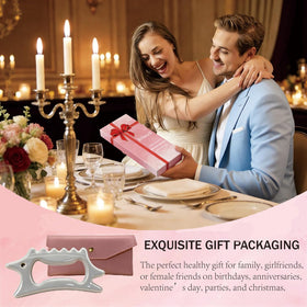 RelaxaX gift box gua sha set with pouch and manual.