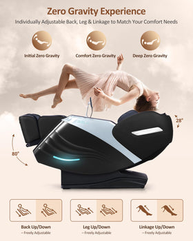 RELX built-in heat warms lower back and calves during sessions
