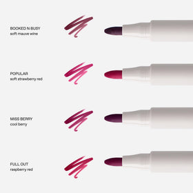 Rem Beauty hydrating formula with glycerin keeps lips soft and comfortable all day.