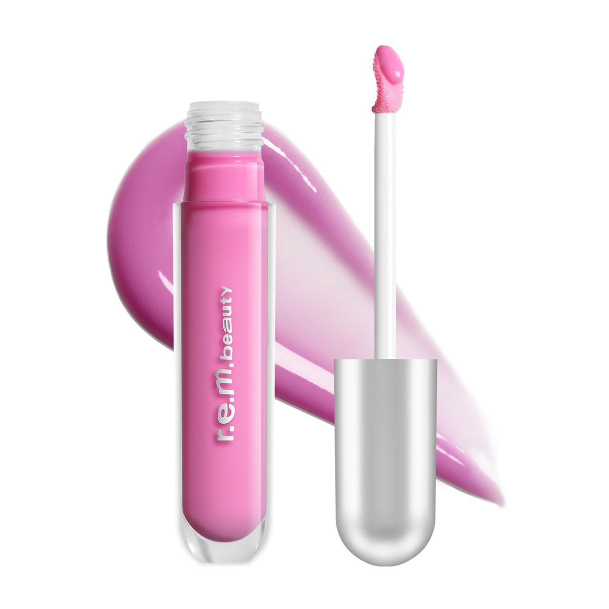 r.e.m. beauty Skinny Dipped lip balm application for smooth, hydrated coverage.