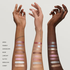 rem beauty Starlet Lustrous Liquid Eyeshadow waterproof formula stays in place