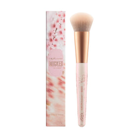 Rem Beauty Wicked Cherry Blossom Blush Brush with soft bristles for gentle, precise color application.