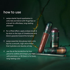 r.e.m. beauty Wicked Elphaba brown lip liner for defined lips