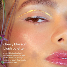 Rem Beauty Wicked for Good Glimmer in the Sky shade swatch blends pink with warm shimmer.