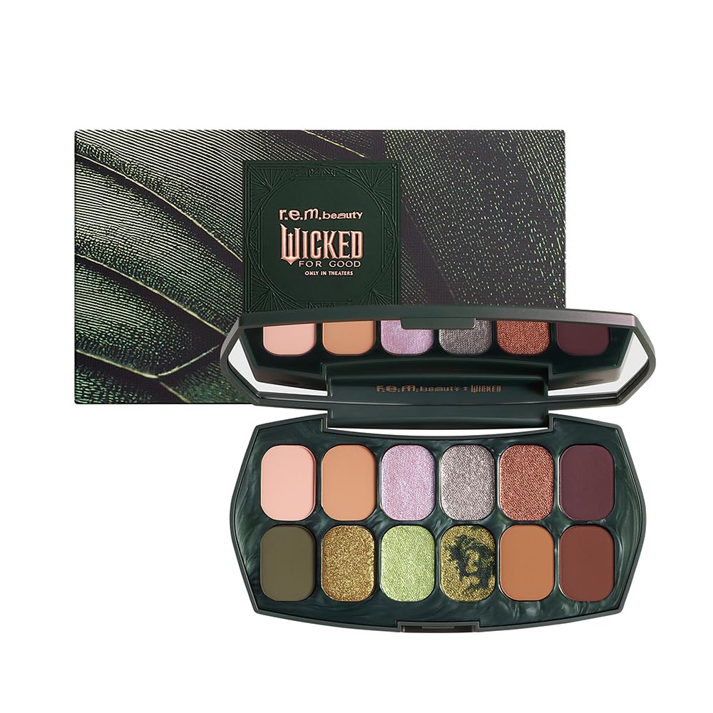 Rem Beauty Wicked Ozian Forest palette front cover highlighting forest-inspired shades for bold looks.