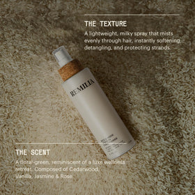 Remilia Rice & Shine detangling-soft-hair enables gentle comb-through on damp or dry hair.
