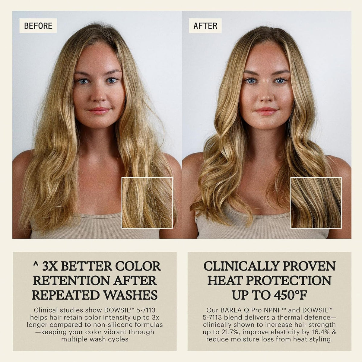 Remilia Rice & Shine spray-application delivers light conditioning for daily heat styling.
