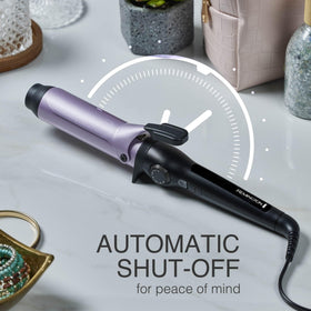 Remington Auto shut-off after 60 minutes ensures safe styling.