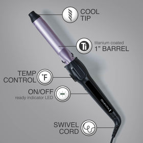 Remington Cool Tip and swivel cord enable comfortable, controlled styling.