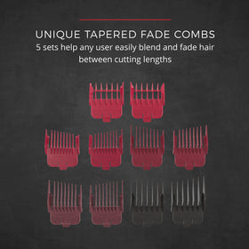 Remington taper lever enables quick length changes for smooth fades.