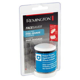 Remington FACESAVER powder stick pack for travel use, reduces irritation and primes skin for electric shaves.