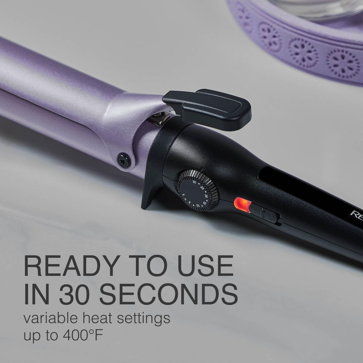 Remington 30 heat settings up to 400°F cater to different hair types.
