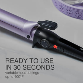 Remington 30 heat settings up to 400°F cater to different hair types.
