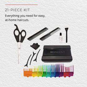 Remington Kids Haircut Kit barber scissors for precise trimming and bangs.