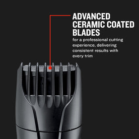 Remington MB 320 C cordless use lasts up to 40 minutes for on-the-go grooming.