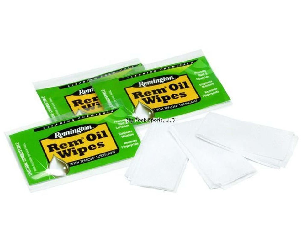 REMINGTON oil wipes 6x8 pack for quick lubrication on the go