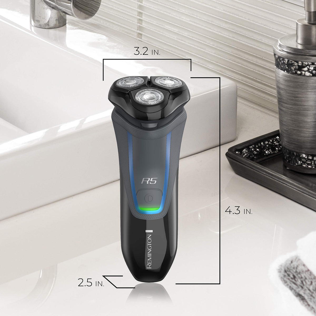 Remington PR1362C 100% waterproof design for use in the shower.