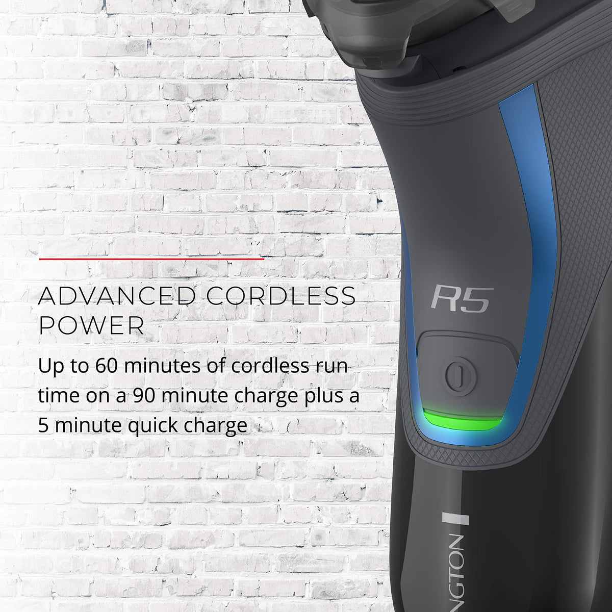 Remington PR1362C active contour design follows facial curves for neck and chin comfort.