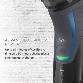 Remington PR1362C active contour design follows facial curves for neck and chin comfort.