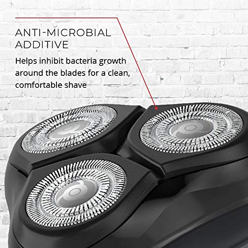 Remington PR1362C shaver ready for shower use with gel or water-based products.