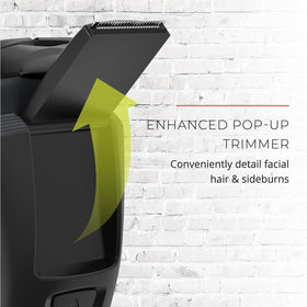 Remington PR1362C stubble attachment included for two styling options.