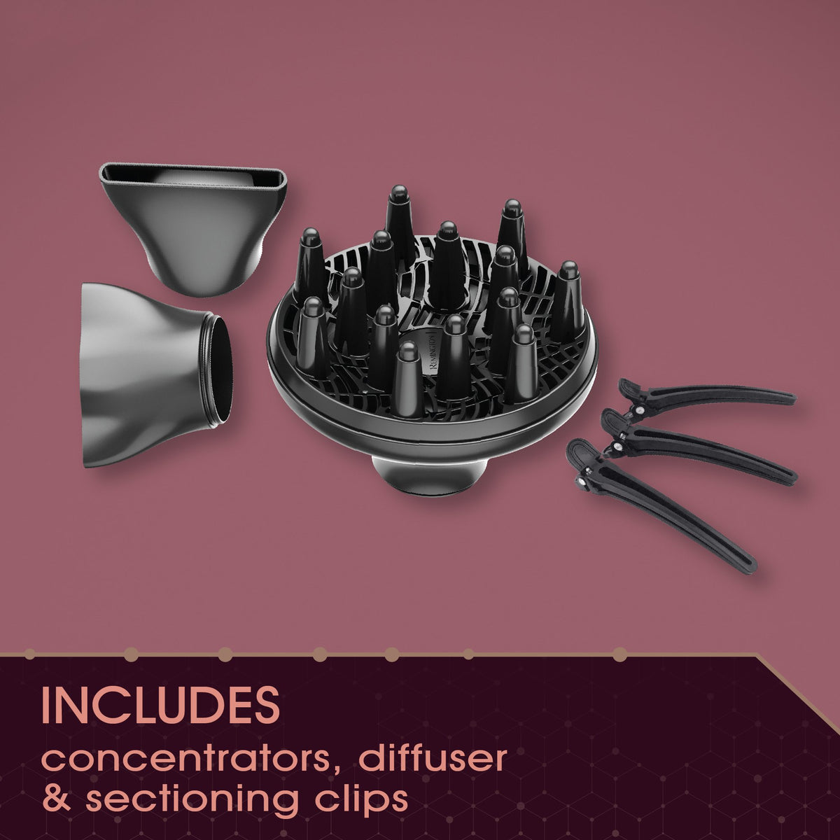 Ceramic grill technology of Remington Pro Ionic Hair Dryer