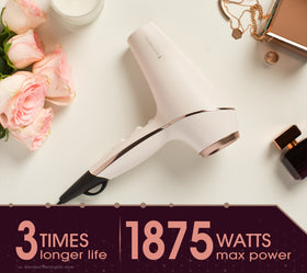 Concentrator attachment on Remington Pro Ionic Hair Dryer for precise styling