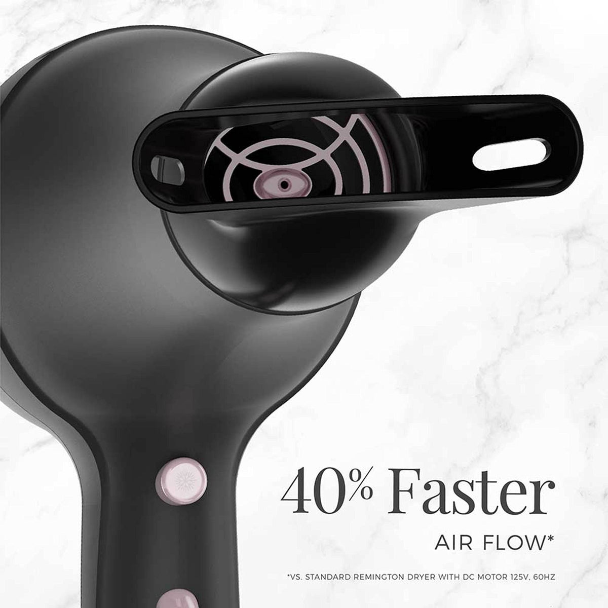 Remington Pro Pearl Ceramic Hair Dryer with concentrator for sleek straight looks.
