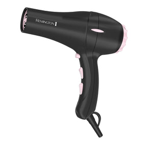Remington Pro Pearl Ceramic Hair Dryer shine close-up suggests smooth results.