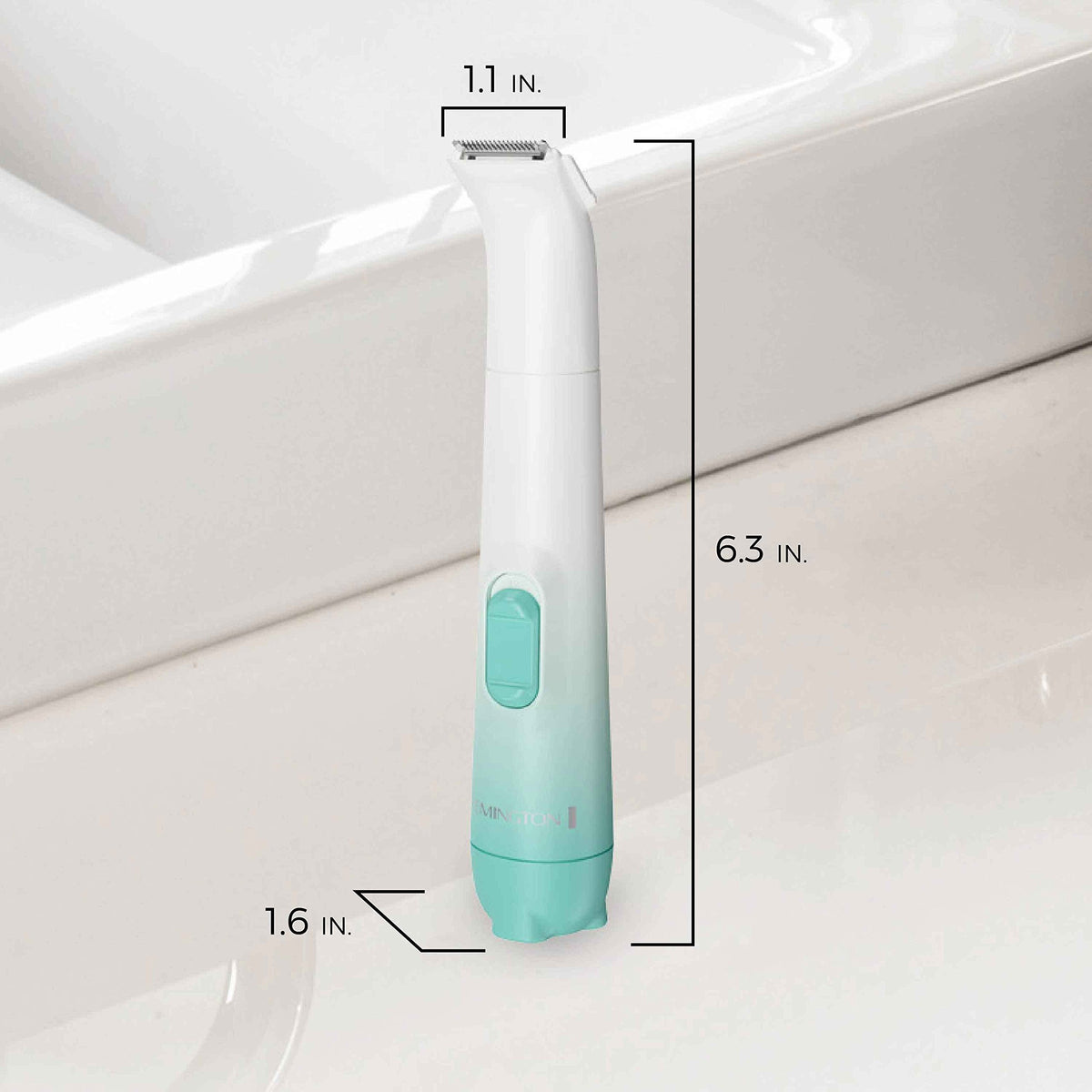 Remington Smooth & Silky angled foil close-up showing skin-friendly shave