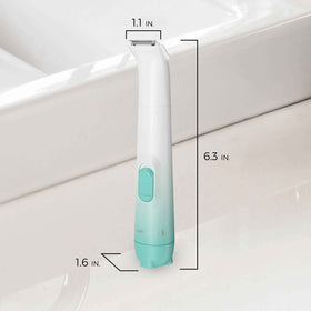 Remington Smooth & Silky angled foil close-up showing skin-friendly shave