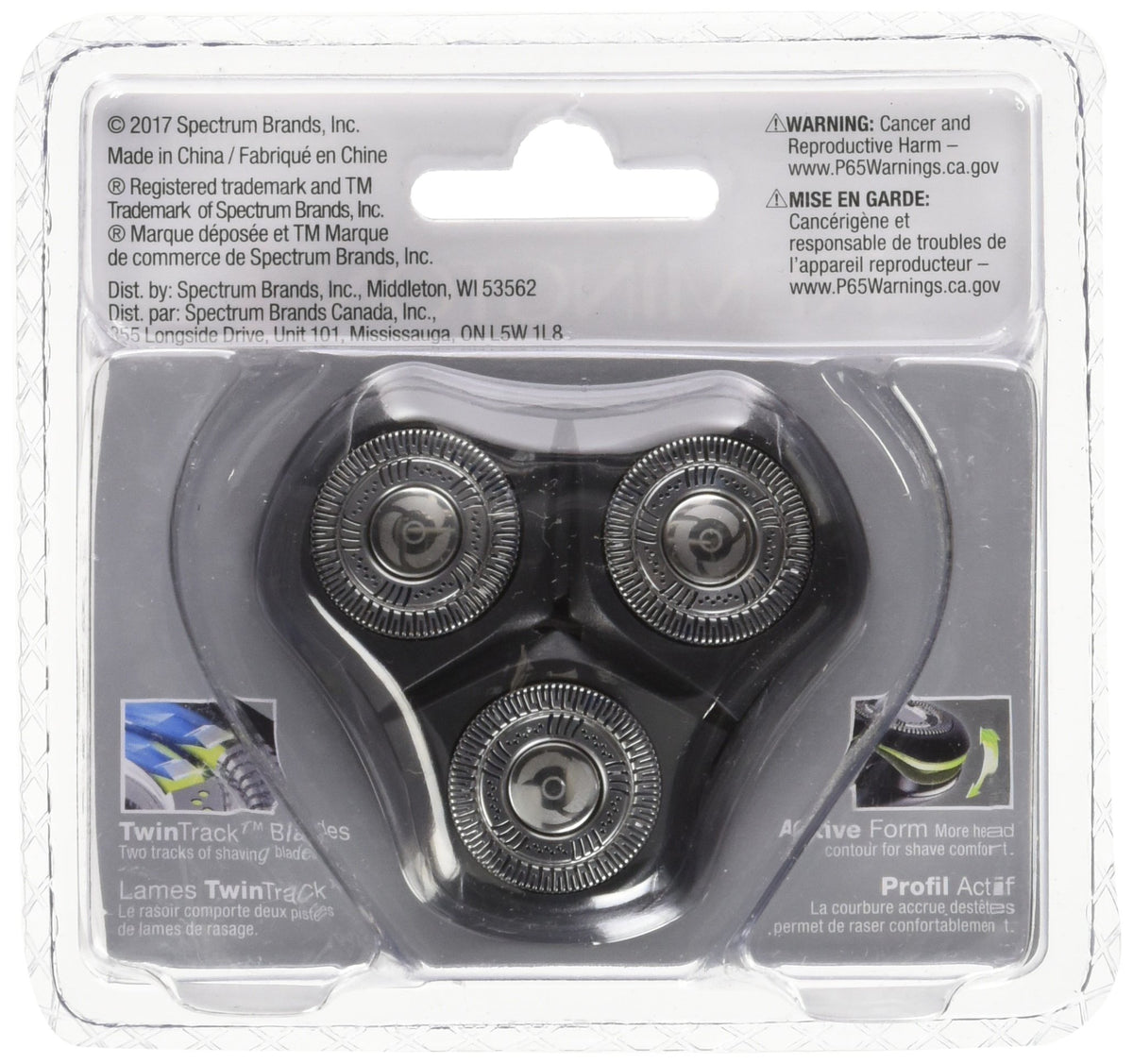 Remington SPR-XR14 cutters with Precision Pulse for long hairs and stubble.